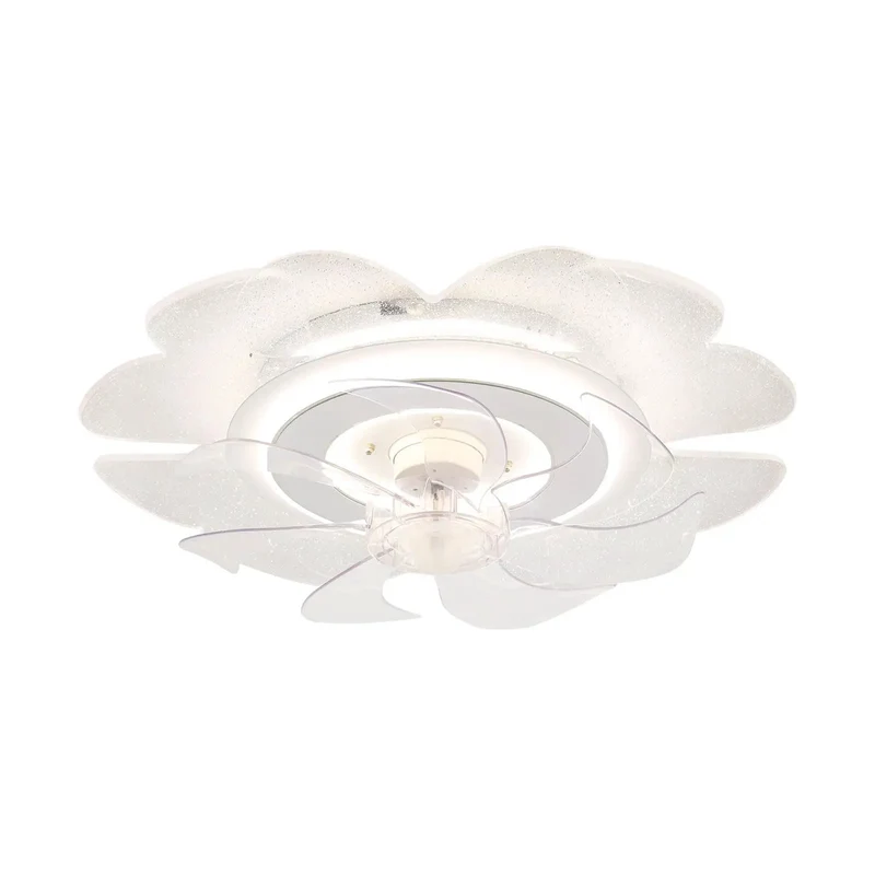 Lowkey Silent Smart Ceiling Fan Featuring Pure Copper Motor And Six Adjustable Speeds For Smooth Airflow Comes With Bright Led Light And Sleek Acrylic Blades Perfect For Chill Vibe Bedrooms Or Lounge Areas