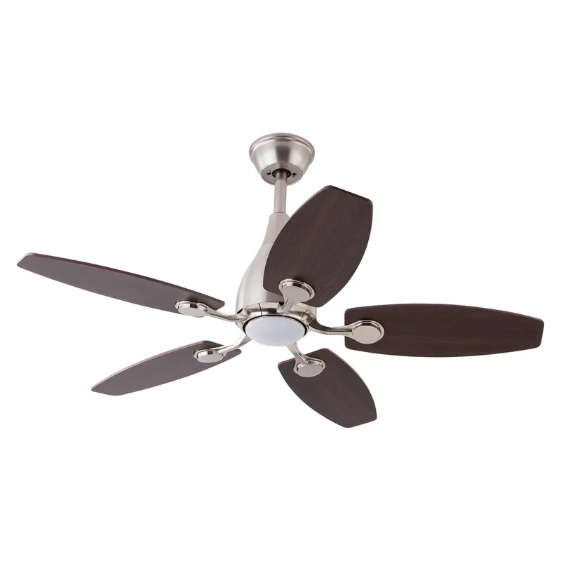 42 Inch Ceiling Fan With Heavy Duty Iron Frame And No Fuss Remote Control Featuring Five Slick Blades Plus Adjustable Led Lighting For Instant Room Vibes And Dependable Summer Cooling Comfort