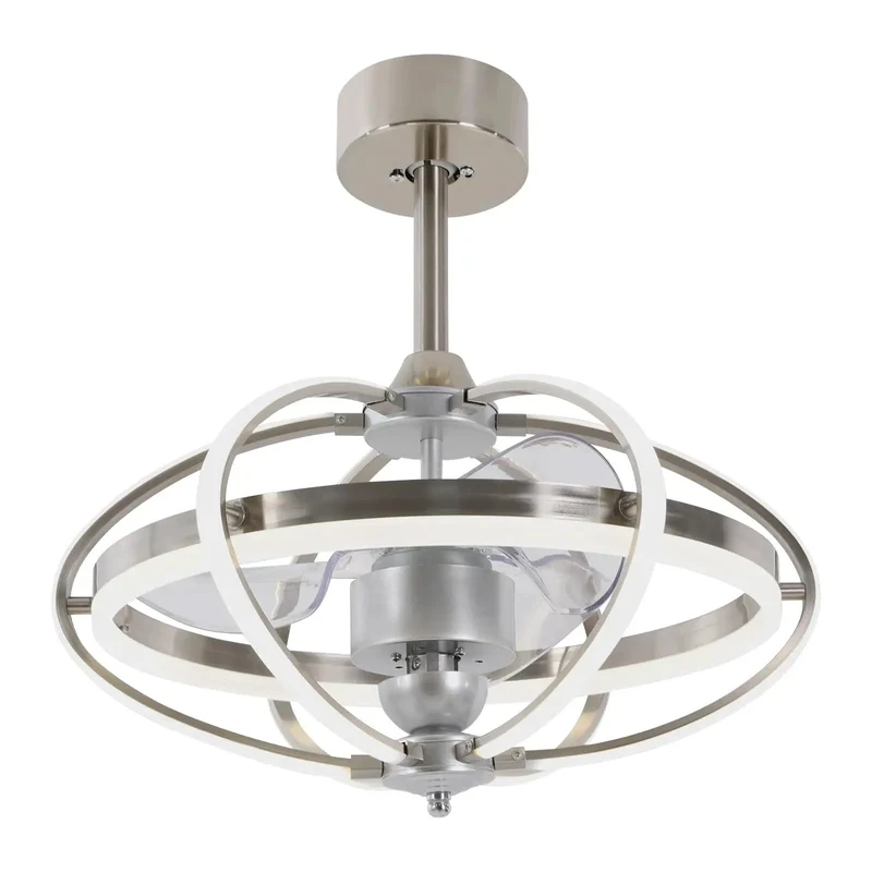 Pro Grade 3 Blade Ceiling Fan With Nifty Handheld Remote And Bright Led Lights Adjustable Color Temps Solid Iron Build Relaxed Breeze Sleek Modern Vibe For Living Spaces That Shine
