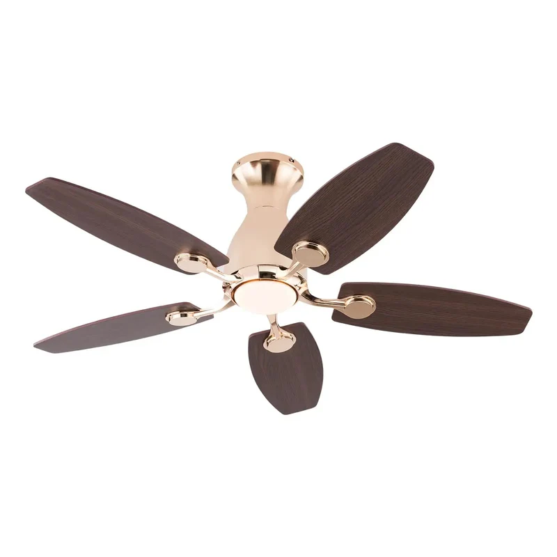 Modern Five Blade Ceiling Fan With Integrated Lighting And Super Convenient Remote Timer Swap Shade Tones On The Fly Top Tier Cooling Power For Chill Vibes Around House