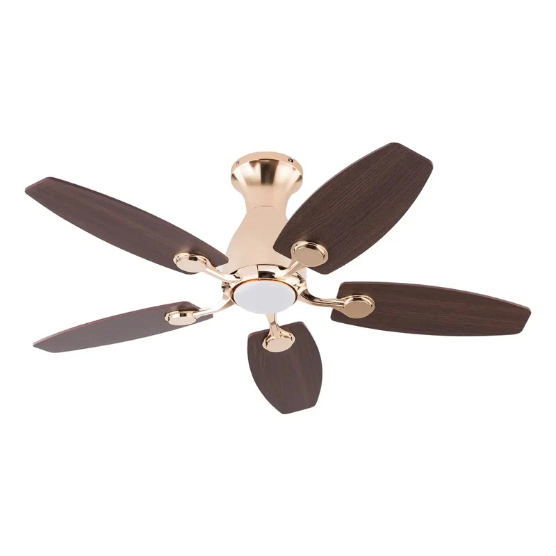 Slick Modern Gold Ceiling Fan With Chandelier Light And Five Blades For Living Rooms Featuring No Sweat Remote Control Three Tunable Lighting Modes And Real Deal Quiet Airflow For A Total Home Vibe Upgrade
