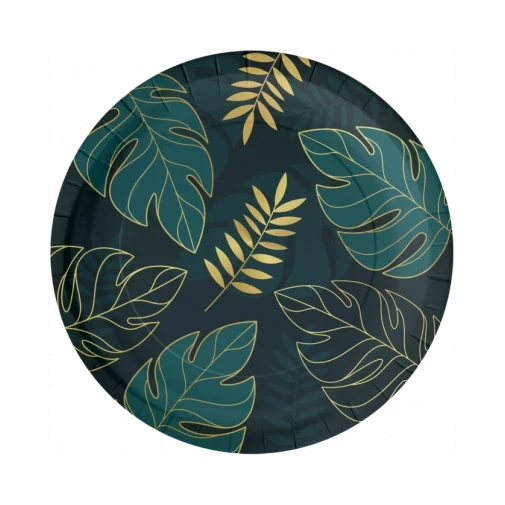 Jungle Bladeren - Borden - 8 stuks - 23cm