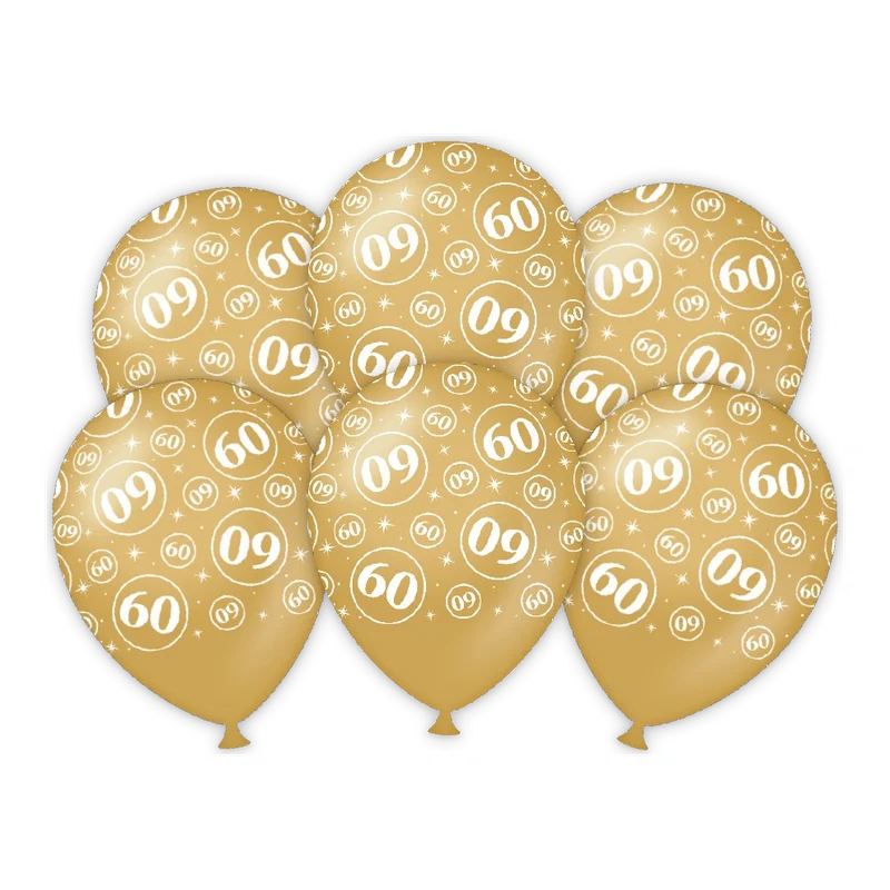 60 jaar Getrouwd - Ballonnen - 6 stuks - 30cm
