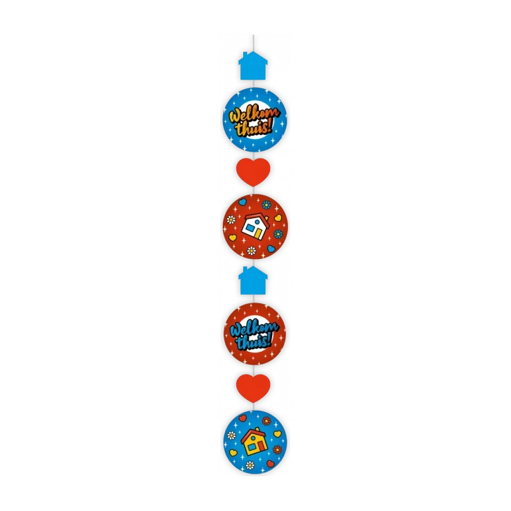 Welkom Thuis Cartoon - Hang decoratie - 1 stuk