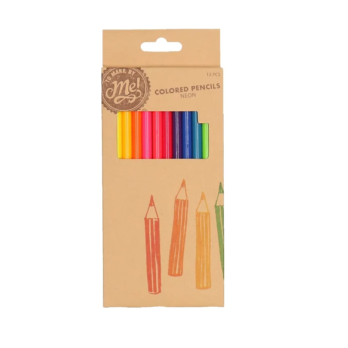 Kleurpotloden neon 12 stuks