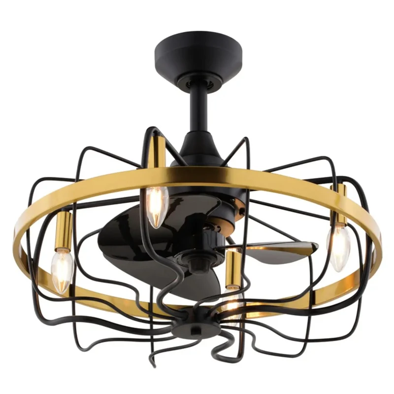 Sleek Modern Industrial Ceiling Fan 21 Inch With Dimmable Light Kit And Remote Control Perfect For Small Rooms And Bedrooms Delivers Three Speed Settings To Keep Your Pad Cool And Cozy All Year Long