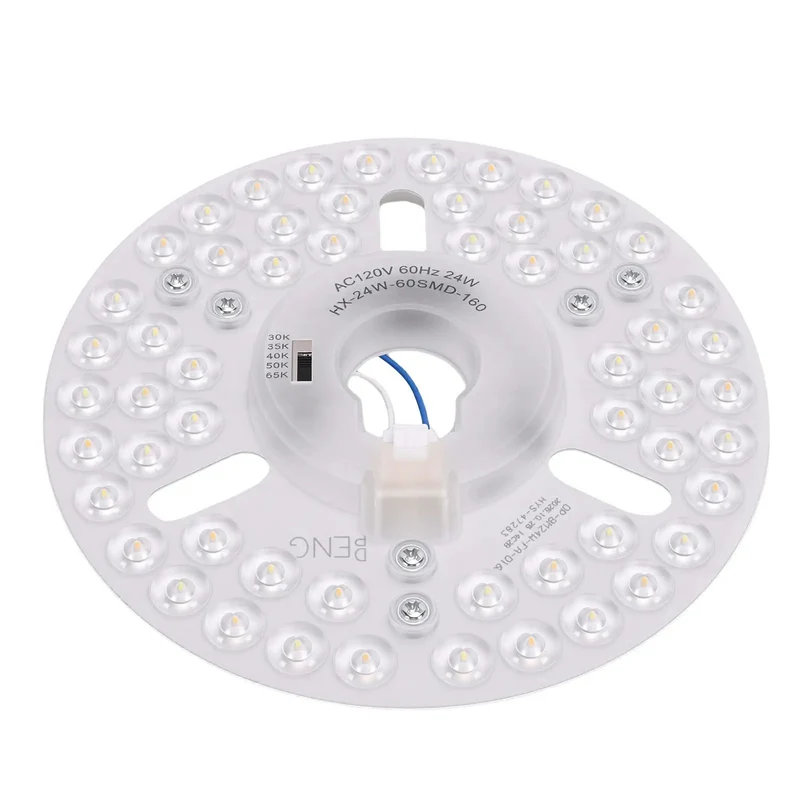 6.3 Inch Slick LED Ceiling Fan Light Retrofit Board With Magnetic Snap On Install And Adjustable 5CCT Warm To Cool White Quick Swap For Hassle Free DIY Fixes