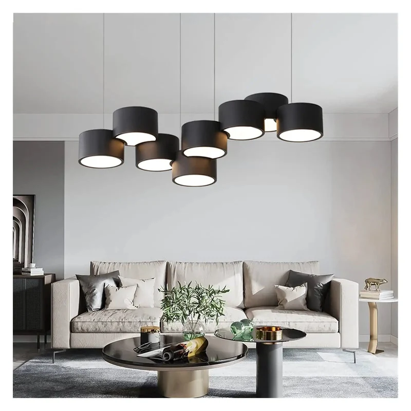 Smooth Glow Up Pendant Lamp With Dimmable Nano Acrylic Shades For Kitchen Dining Room And Family Space Heavy Duty Painted Iron Body Flat Out Durable Straight Shot Lighting Upgrade