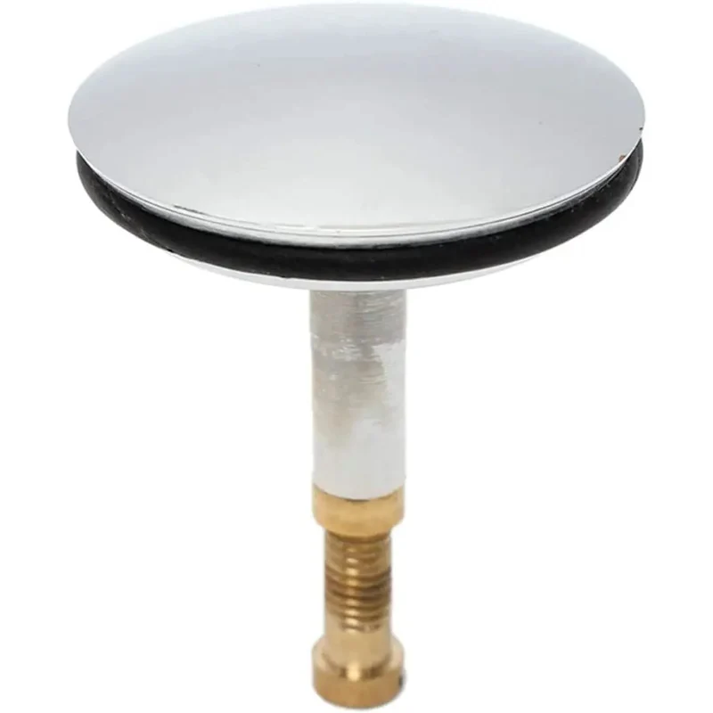 Heavy Duty Solid Brass Bathtub Stopper With Flat Seal Pop Up Drain Plug For Standard Bathroom Tubs Delivers Knockout Fit Smooth Operator Glide And Hella Durable Zero Drip Performance Guaranteed