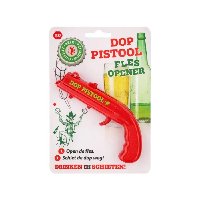Flesopener bierdop schieter rood