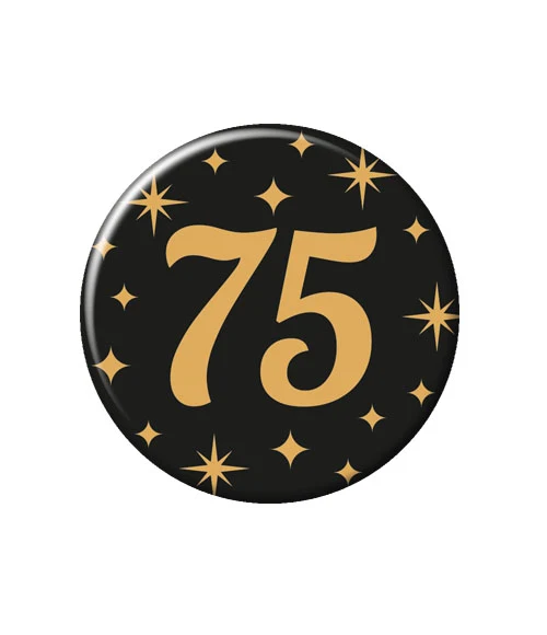 Button goud/zwart 75