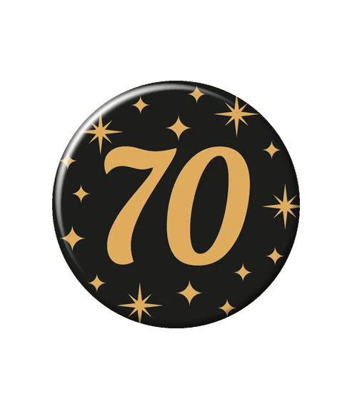 Button goud/zwart 70