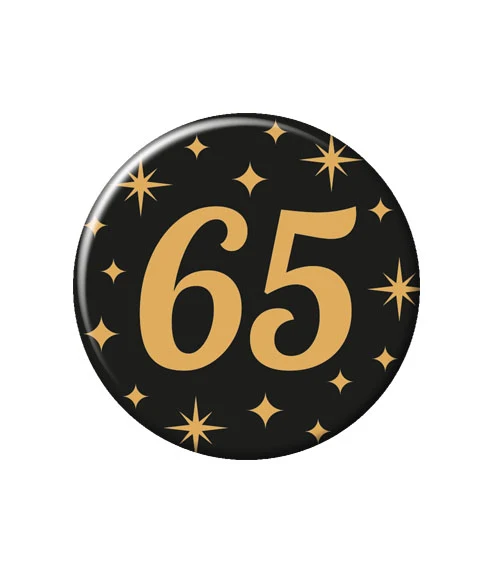 Button goud/zwart 65