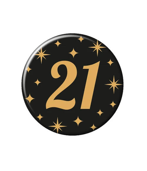 Button goud/zwart 21