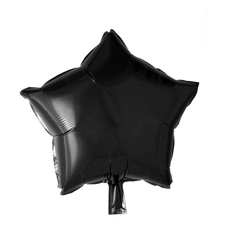 Folieballon ster - Zwart - 46cm