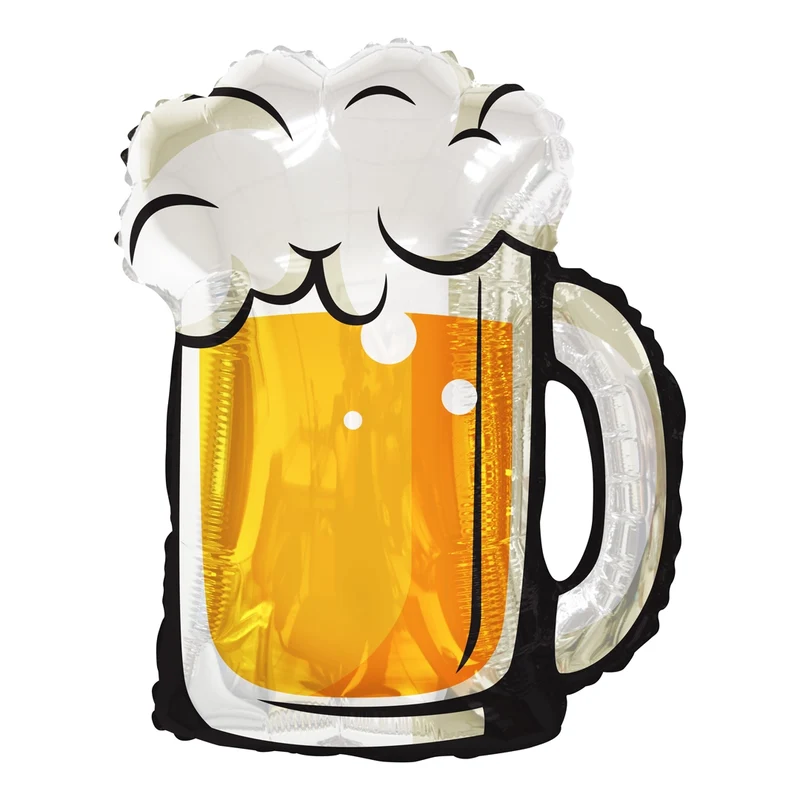 Folieballon bier glas XL 91cm