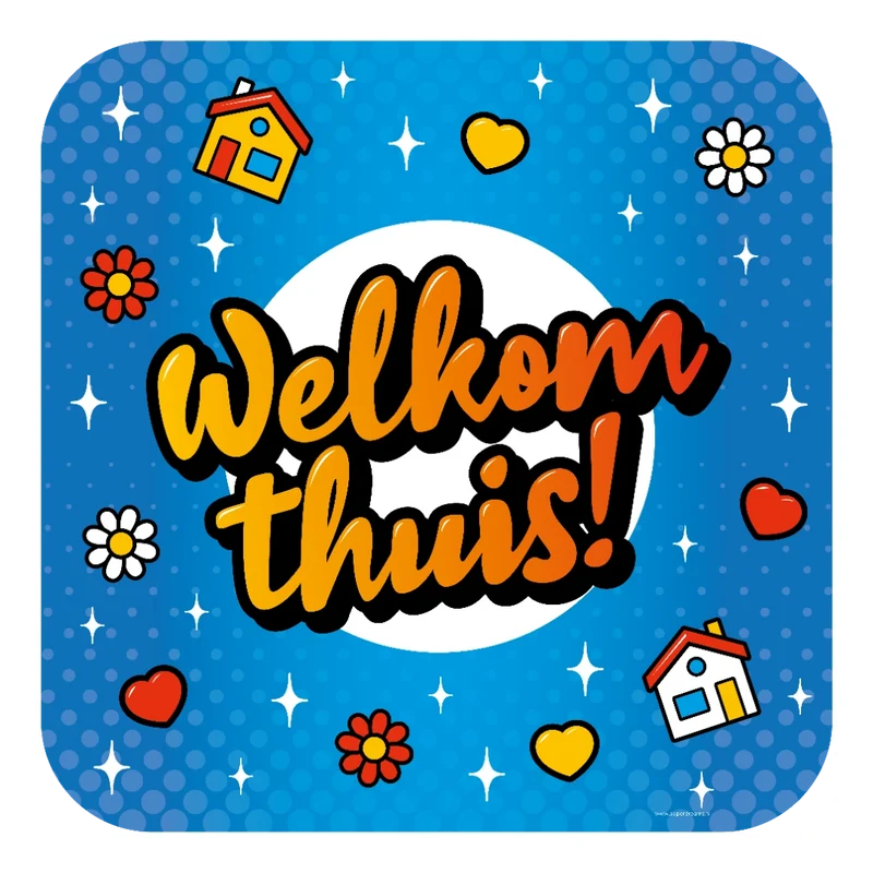 Welkom Thuis Cartoon - Deurbord