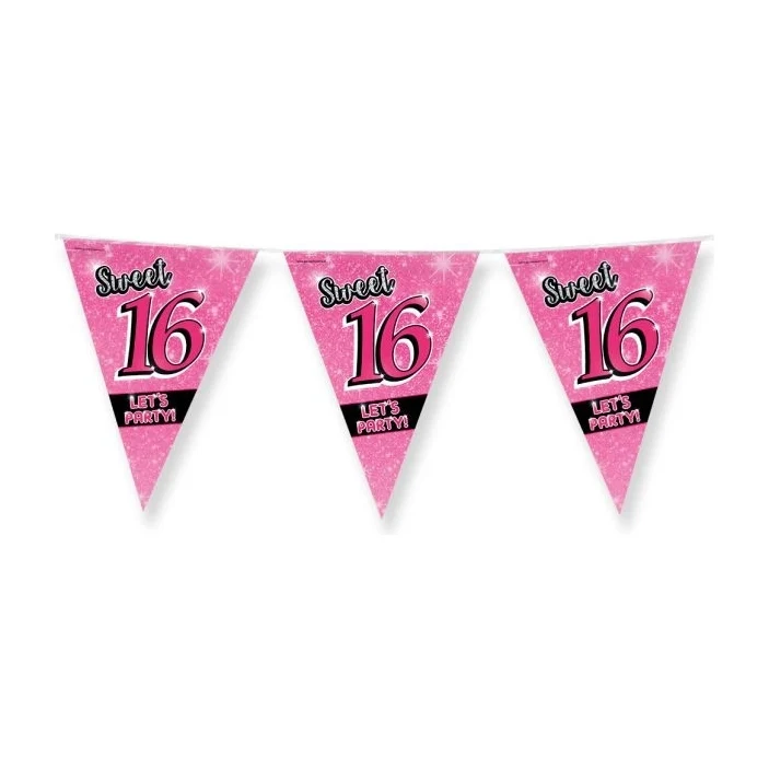 Sweet 16 - Vlaggenlijn - 10 meter