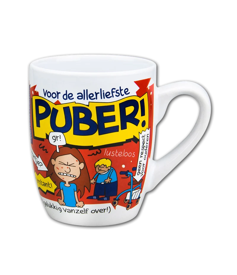 Cartoon mok - Puber