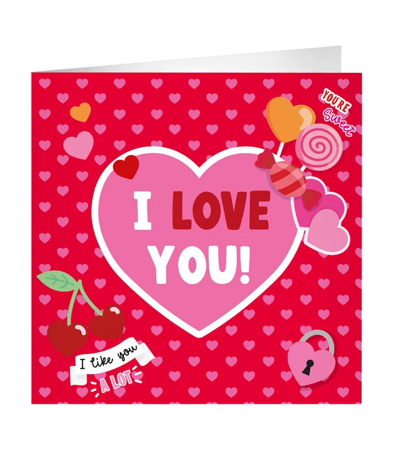 XL Wenskaart I love you