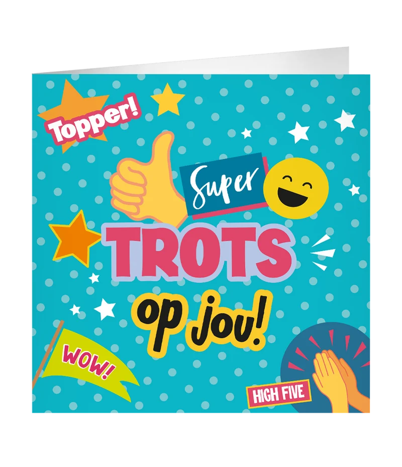 XL Wenskaart Trots