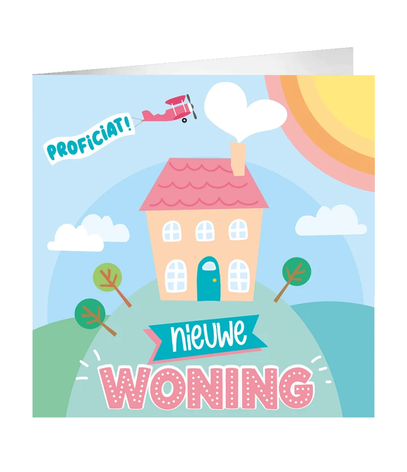 XL Wenskaart Nieuwe woning