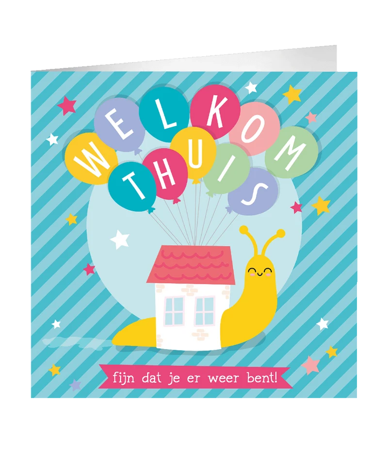 XL Wenskaart Welkom thuis