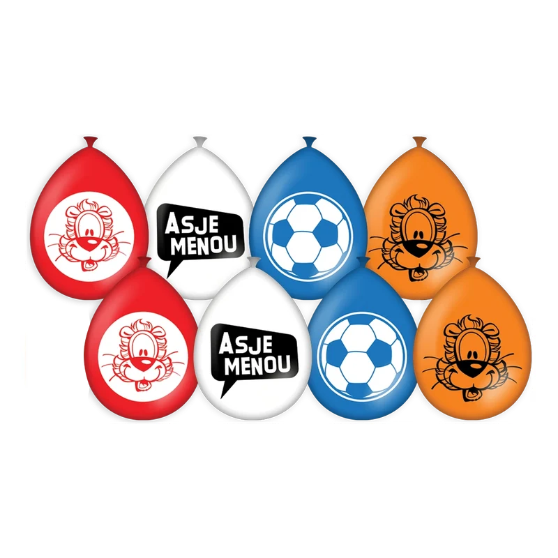 Loeki de Leeuw partyballonnen rood wit blauw
