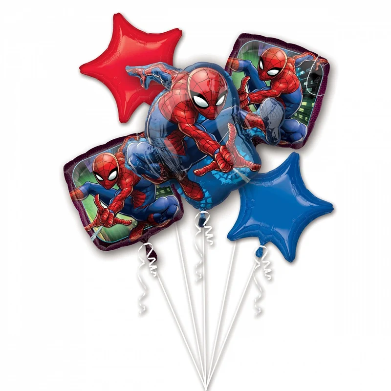 Folieballon Bouquet Spiderman