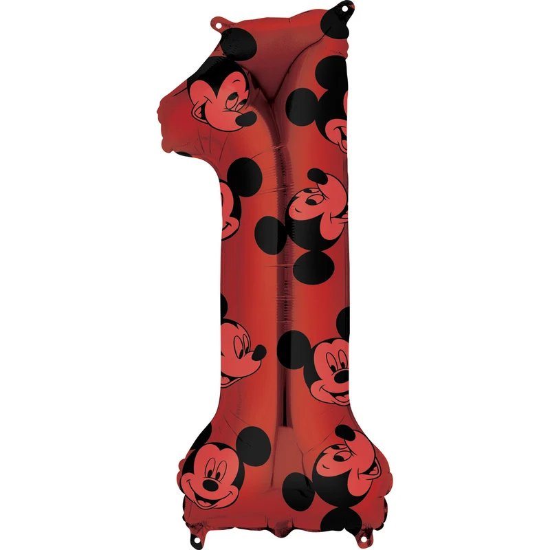 Folieballon Mid Size Number Mickey Mouse Forever 1