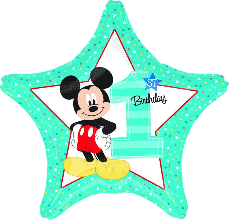 Folieballon Standard Mickey 1st Birthday