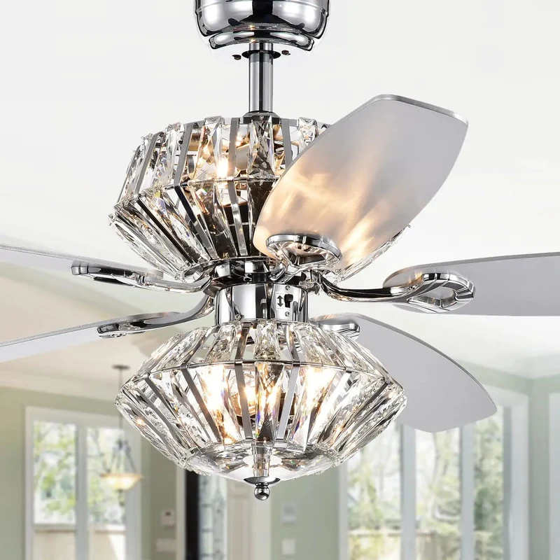 Killer 52-Inch Ceiling Fan With Dual Lamp Light Kit And Wireless Remote Control Boasting Rad Reversible Blades And A Slick Copper Finish To Spice Up Your Space In Style