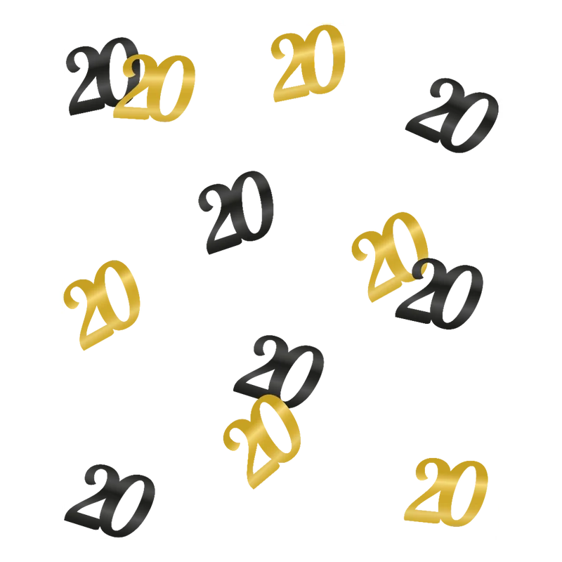 Tafelconfetti 20 jaar