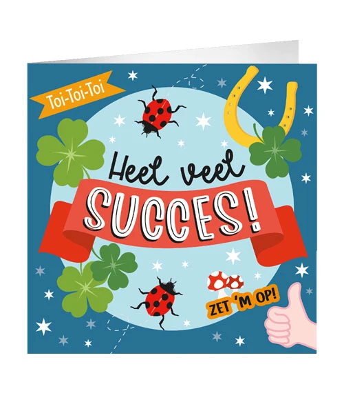 Wenskaart XL - Heel veel succes