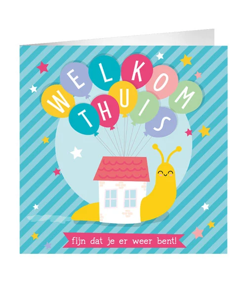 Wenskaart XL - Welkom thuis