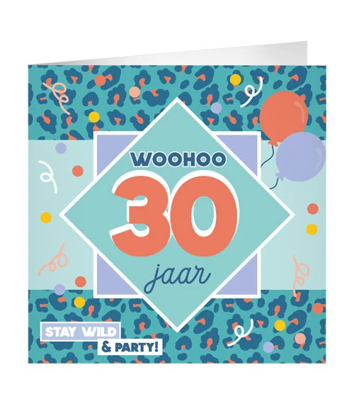 Wenskaart XL - 30 jaar