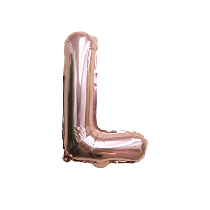 Folieballon Letter L Rose