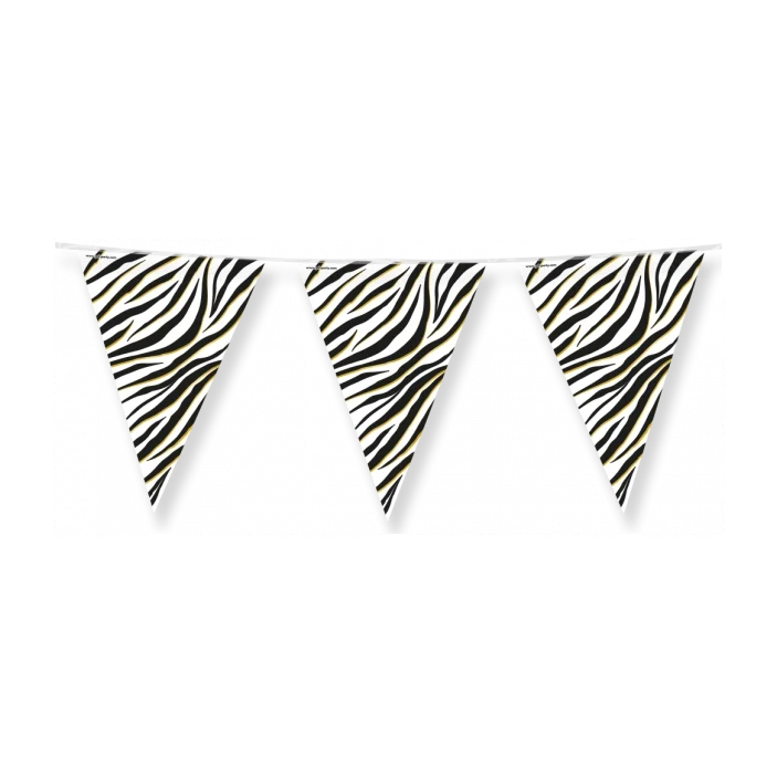 Zebra - Vlaggenlijn - 10 meter