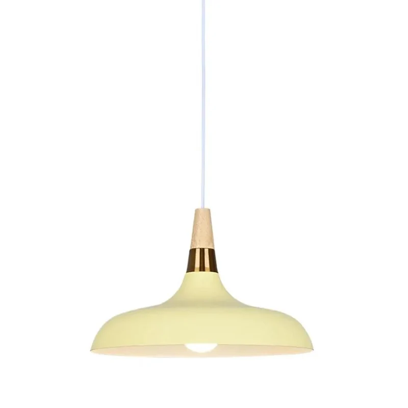 Rustic Metal And Wood Accent Pendant Light Bringing Swoon Worthy Farmhouse Vibes Perfectly Sized For Kitchen Islands Features Adjustable Suspension And A Fresh Yellow Gray Finish That Is Total Game Changer