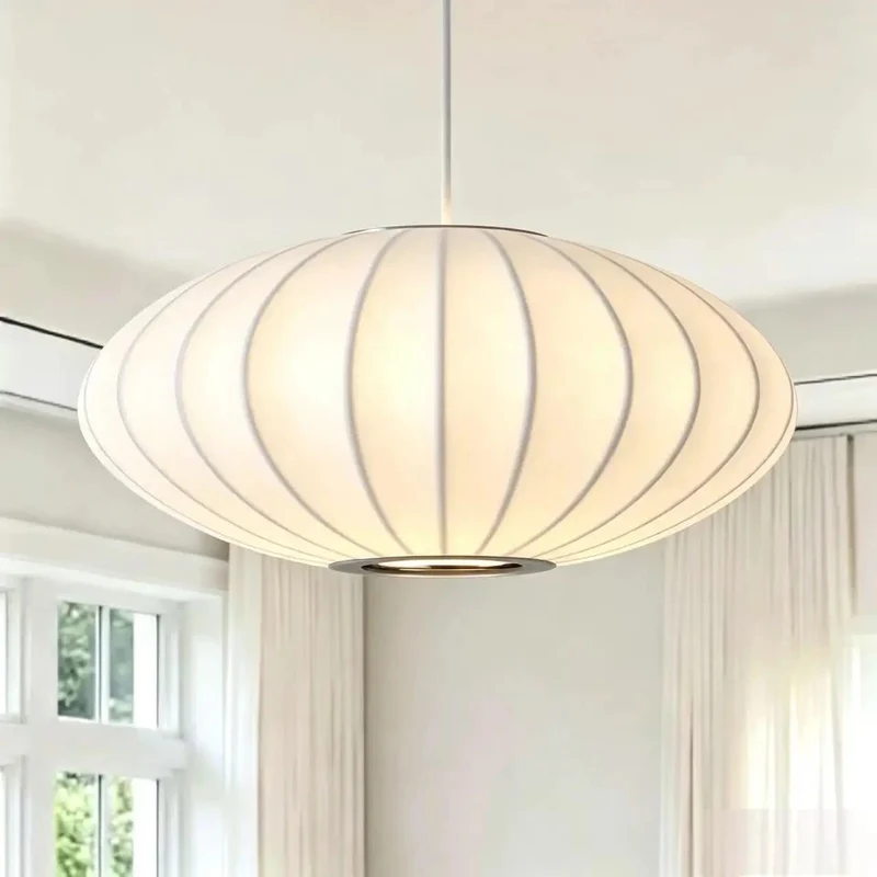 20 Inch Japanese Wabi Sabi Pendant Light Featuring Premium Silk Shade And Rugged Metal Frame To Create A Next Level Boho Hanging Lantern Vibe That Seriously Elevates Your Living Room Or Bedroom Decor Game