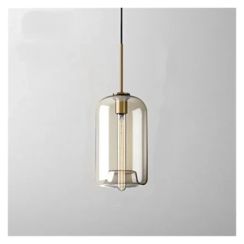Sleek Nordic Industrial Glass Pendant Light With Top Shelf Acrylic Build Slick Design For Dining Room Bar Or Kitchen Space Modern Single Chandelier To Level Up Your Place Vibe Real Quick