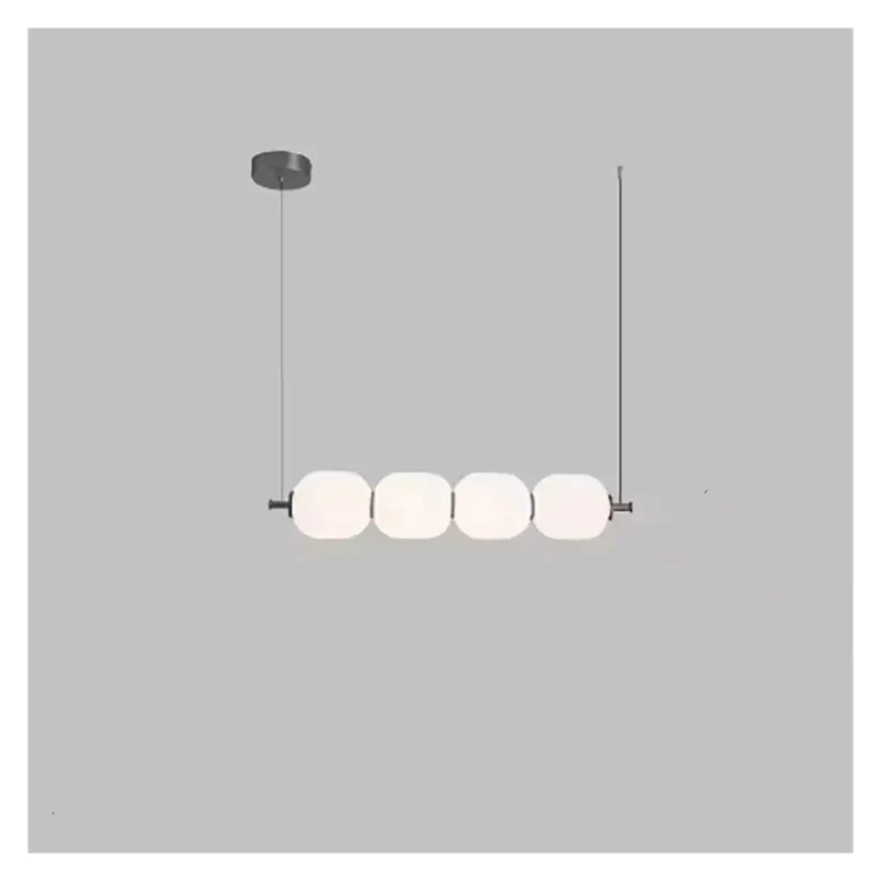 Sleek White Glass Bulb Chandelier With Adjustable Metal Frame Brings A Clean Room Glow Up Perfect For Kitchens Bedrooms Or Cafes Featuring Reliable Led Pendant Lighting For Daily Home Vibes