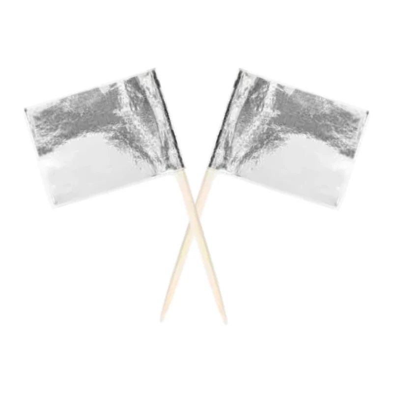 Cocktail Prikkers - Zilver - 50 stuks