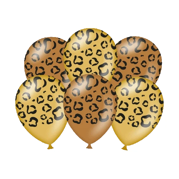 Panter - Ballonnen - 6 stuks - 30cm
