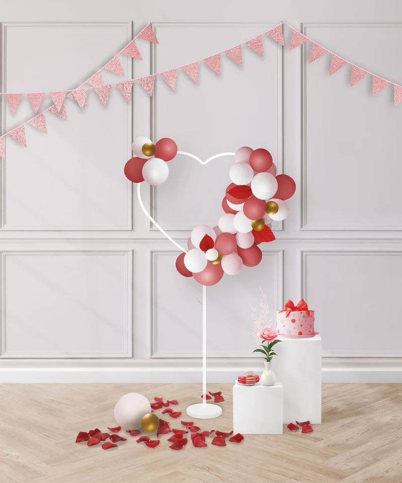 Ballonnenstandaard Hart 165cm