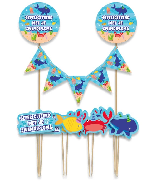 Cake toppers - Zwemdiploma
