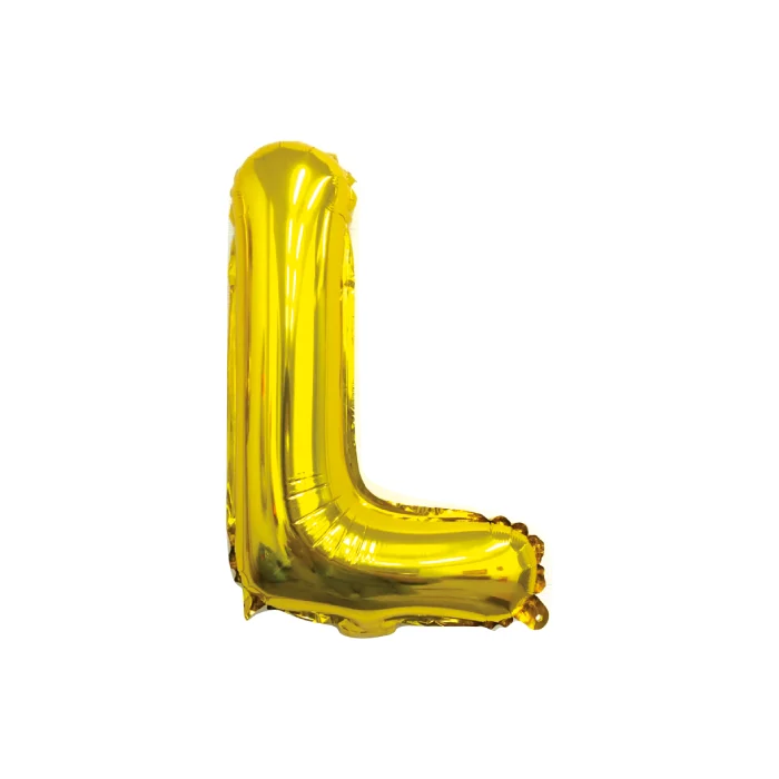Folieballon Letter L Goud