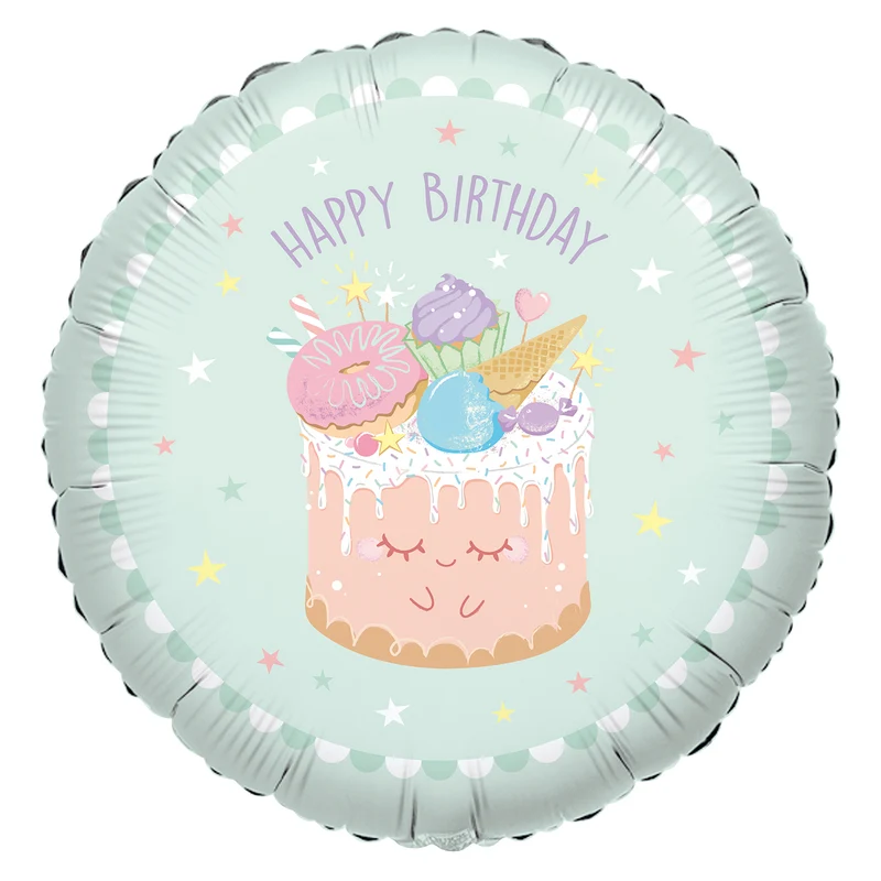 Folieballon Standard Crazy Cake HBD