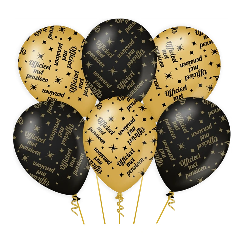 Pensioen Classy - Ballonnen - 6 stuks - 30cm
