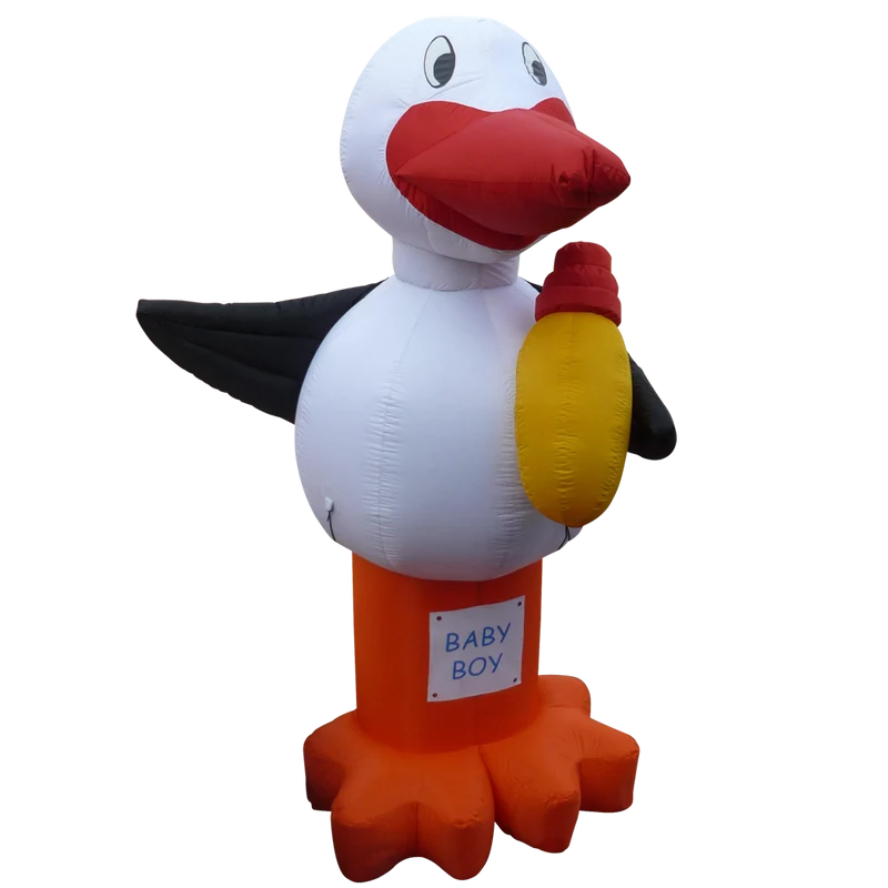Opblaasfiguur Ooievaar 4m